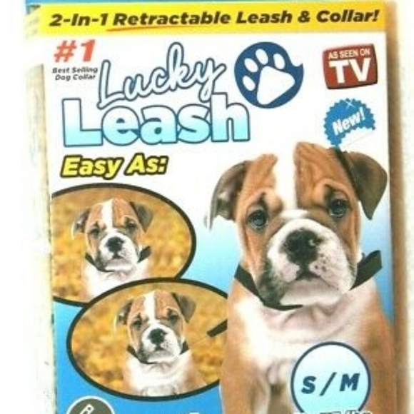 Lucky Leash Retractable Dog Leash Collar S/M - Picture 10 of 11